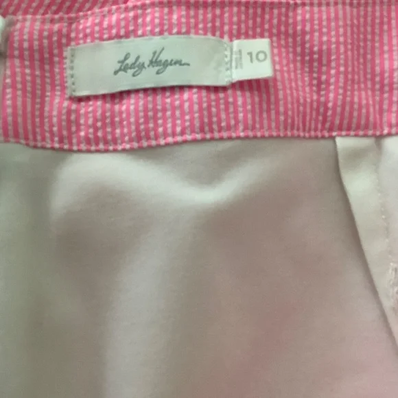 Lady Hagen pink pinstripe skort 10 - Picture 4 of 4